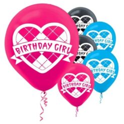 12" Monster High Balloons Latex 6CT