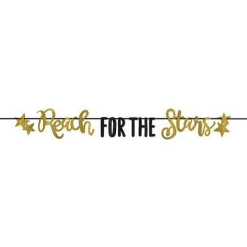 Reach For The Stars Glitter Banner