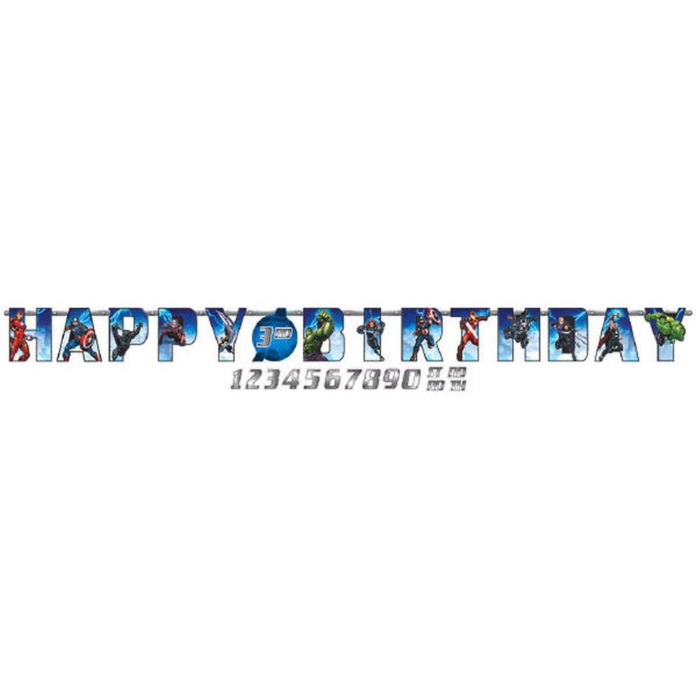 avengers happy birthday banner