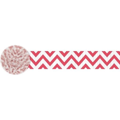 Red Apple Chevron Crepe Streamer 81Ft