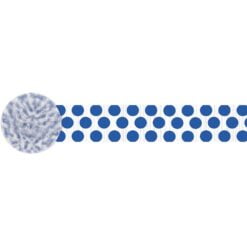 Royal Blue Dots Crepe Streamer 81FT