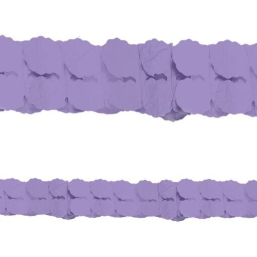 Paper Garland New Purple 12Ft