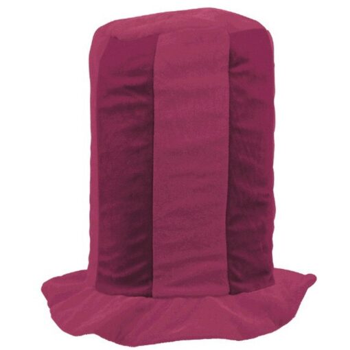 Burgundy Tall Top Hat