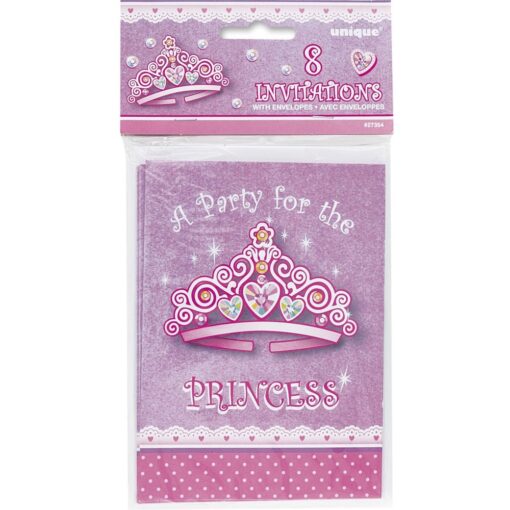 Princess Birthday Invites 8Ct