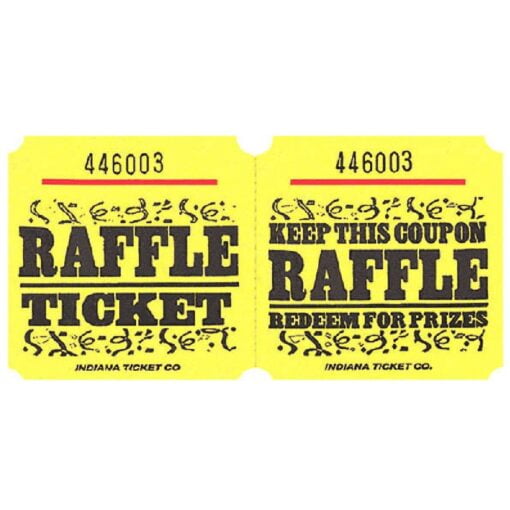 Raffle Ticket Yellow 1000Ct