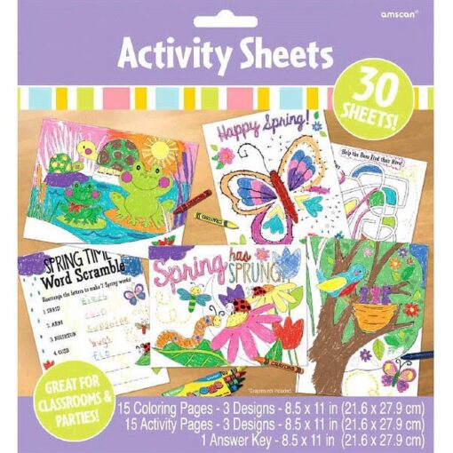 Spring Activity Sheets 30Ct