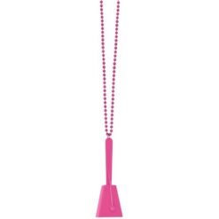 Pink Clacker/Noisemaker Necklace