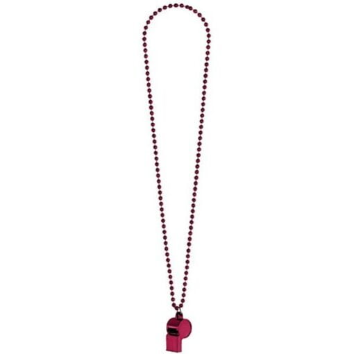 Burgundy Whistle On Chain