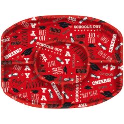 Red Sectional Platter Grad