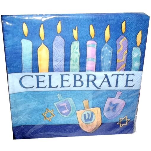 Hanukkah Celebrate Beverage Napkins 16Ct