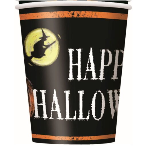 Ghostly Halloween Cups Hot/Cold 9Oz 8Ct