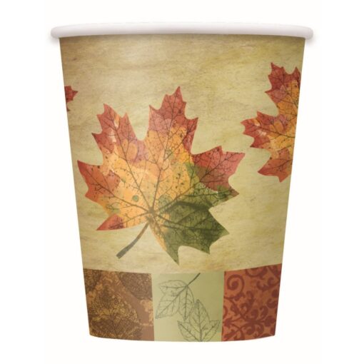 Rustic Fall Cup Hot/Cold 9Oz 8Ct