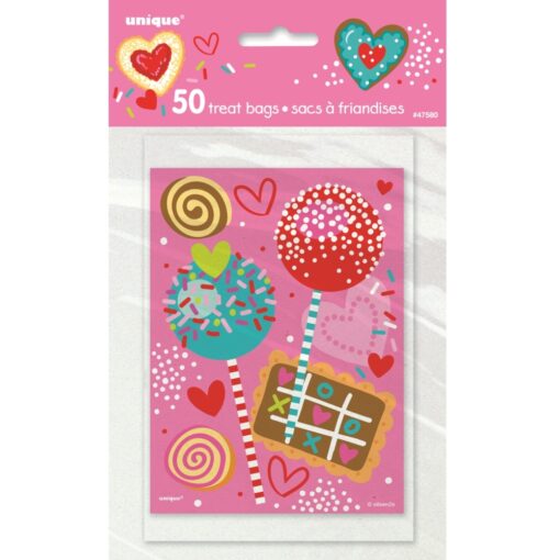 Sweet Valentine Treat Bags 4X6&Quot; 50Ct