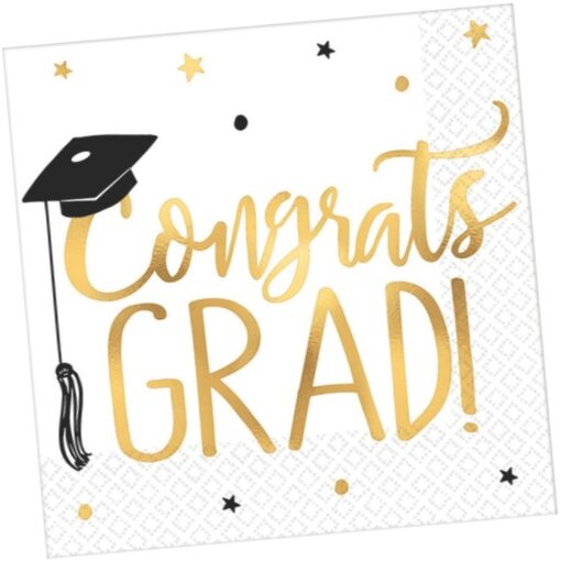 Congrats Grad Napkins Beverage 16Ct