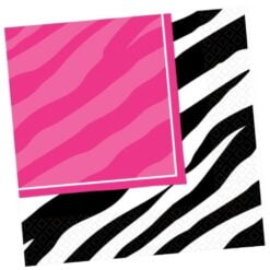 Zebra Party Napkins Lunch 16CT