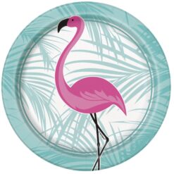 Pink Flamingo Plates 7" 8CT