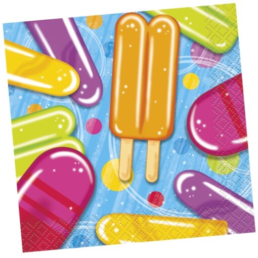 Popsicle Party Napkins Beverage 16Ct