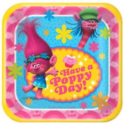 Trolls Plates SQR 7" 8CT