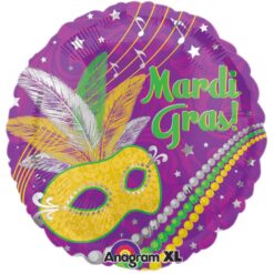 18" RND Festive Mardi Gras Foil