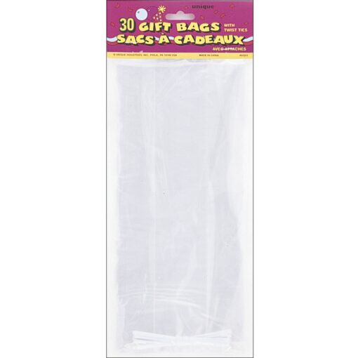 Clear Cello Bags 30Ct