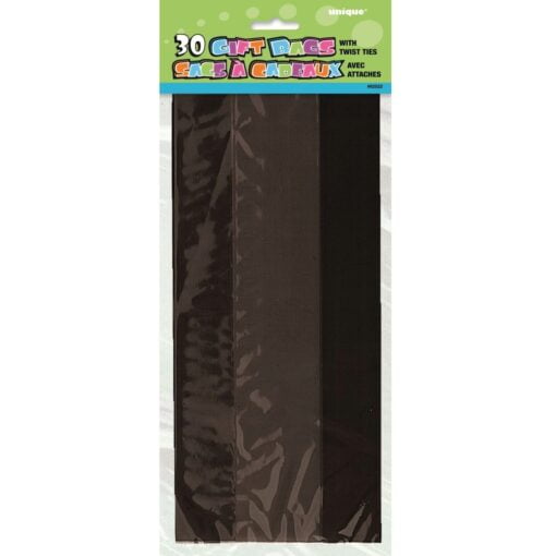 Cello Bags Black 30Ct