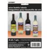 Wine Bottle Labels For Halloween 4CT