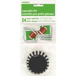 Football Cupcake Decor Kit 24CT