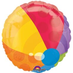 18" RND Beach Ball 2SD Foil Balloon