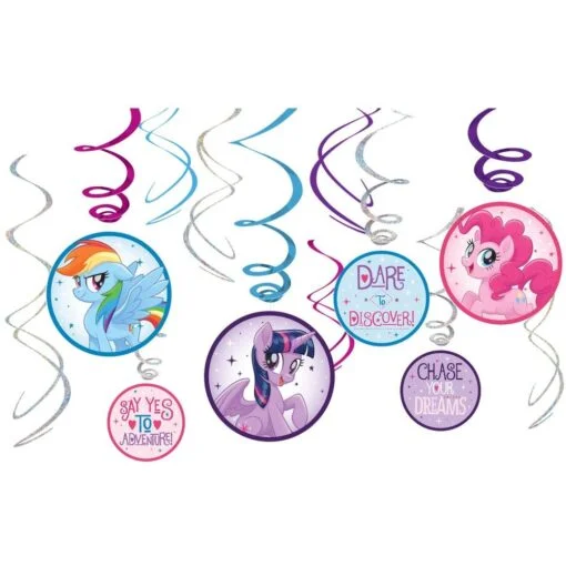 My Little Pony Swirl Decor 12Ct