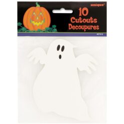 Mini Ghost Cutouts 5"x4.5" 10CT