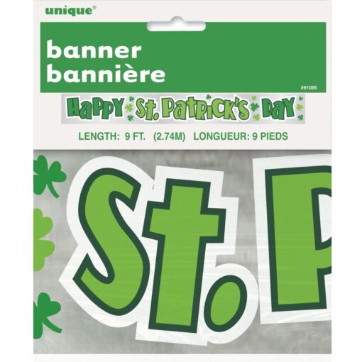 Shamrock Foil Banner 9Ft