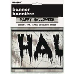 Happy Halloween Foil Banner 9FT