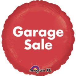 18" RND Garage Sale Foil Balloon