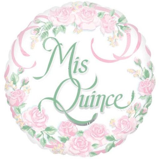 18&Quot; Rnd Mis Quince Flowers Foil