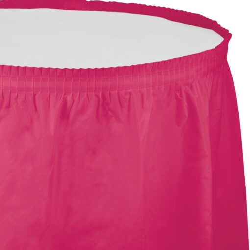 Hot Magenta Tableskirt 14Ft