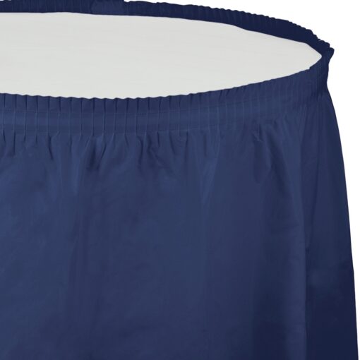 Navy Tableskirt 14Ft