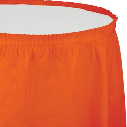 Orange Tableskirt 14Ft