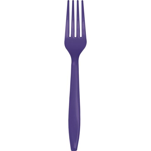 Purple Cutlery Forks 24Ct