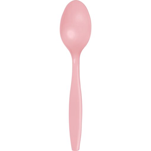 Classic Pink Cutlery Spoons 24Ct