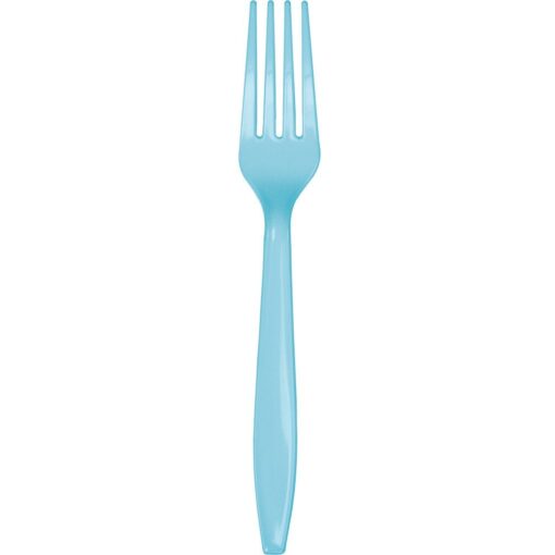 Pastel Blue Cutlery Forks 24Ct