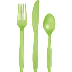 Fresh Lime Cutlery Astd 24CT