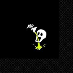 Skull Napkins Beverage 16CT