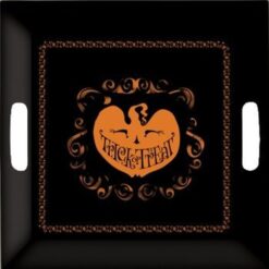 Scary Pumpkin Tray Plastic SQR 10"