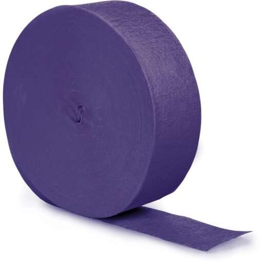 Purple Crepe Streamer, 500Ft