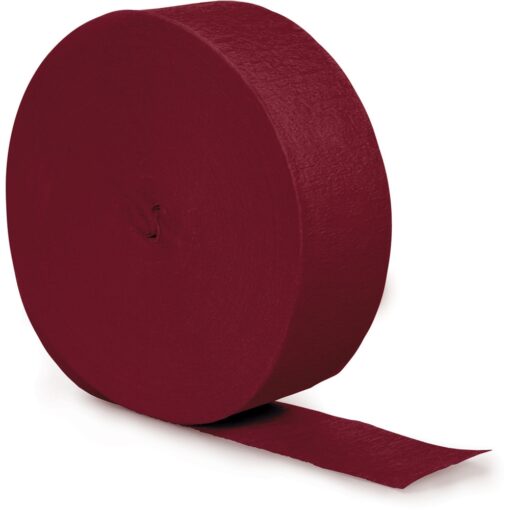 Maroon Crepe Streamer 500Ft