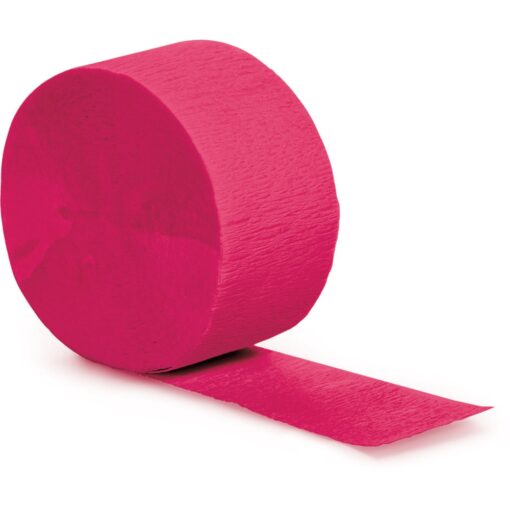 Hot Magenta Crepe Streamer 81Ft