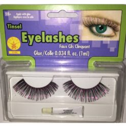 Purple/Black Tinsel Eyelashes