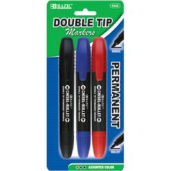 Marker, Double-Tip Astd Color 3PK