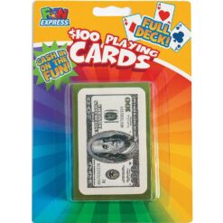 $100 Bill Playing Cards 3 3/8"