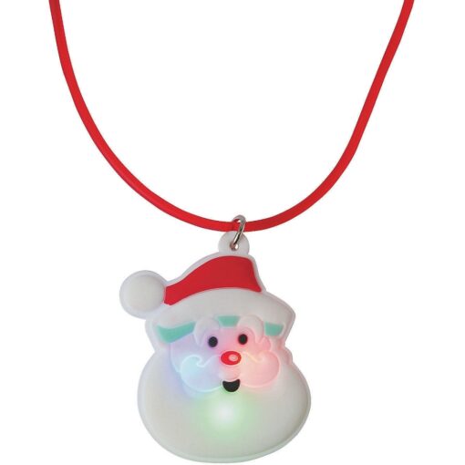 Santa Necklace, Lights Up